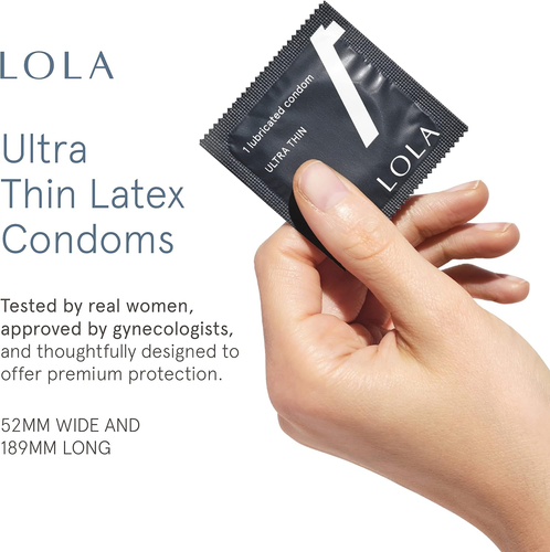 LOLA Regular Ultra Thin Natural Condoms - Vegan-Friendly Organic Condoms - Sensi - Picture 2 of 12