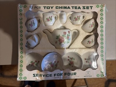 12 Piece China  Tea Set  Children s Play Set Original Box