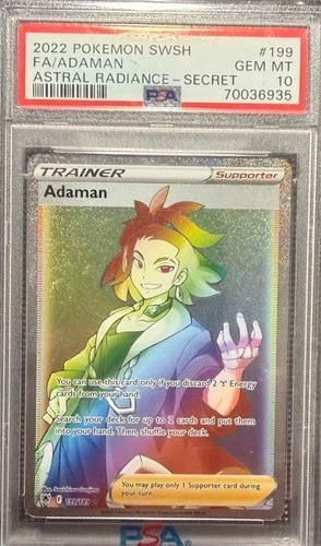 Adaman 2022 Pokemon Sword & Shield Astral Radiance #199 PSA 10