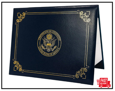US Citizenship Certificate Holder Naturalization Certificate Cover with logol