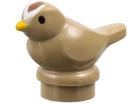 Lego Bird with Bright Light Orange Beak with White and Brown Forehead inv.565