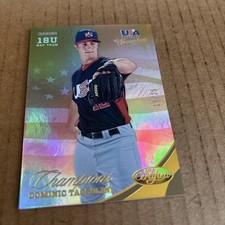 2013 USA Certified GOLD SP /25 Dominic Taccolini RC #165 18U Baseball Card (f3)