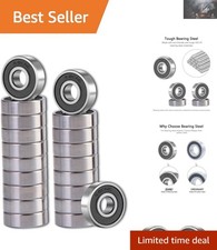 20 Pack 608 2RS Deep Groove Ball Bearings - Low Friction High Toughness