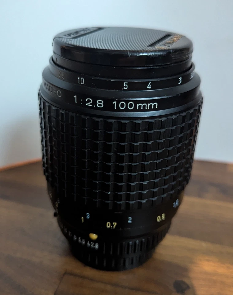 SMC PENTAX-A MACRO 100 MM F/2,8 - Montaje K - Lente Pentax Prime Clásica Era Película Foto 2 de 4