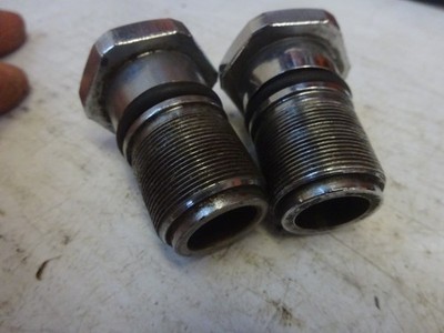 Harley Davidson FX's XLs L73-85 CHOICE of USED PAIR of CHROME FORK TUBE CAPS