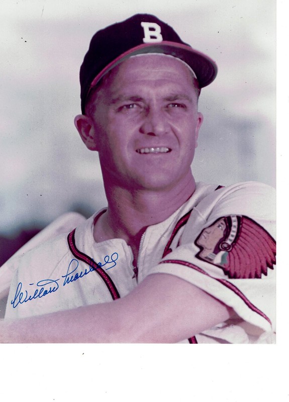 Boston Braves WILLARD MARSHALL autographed 8x10 color photo