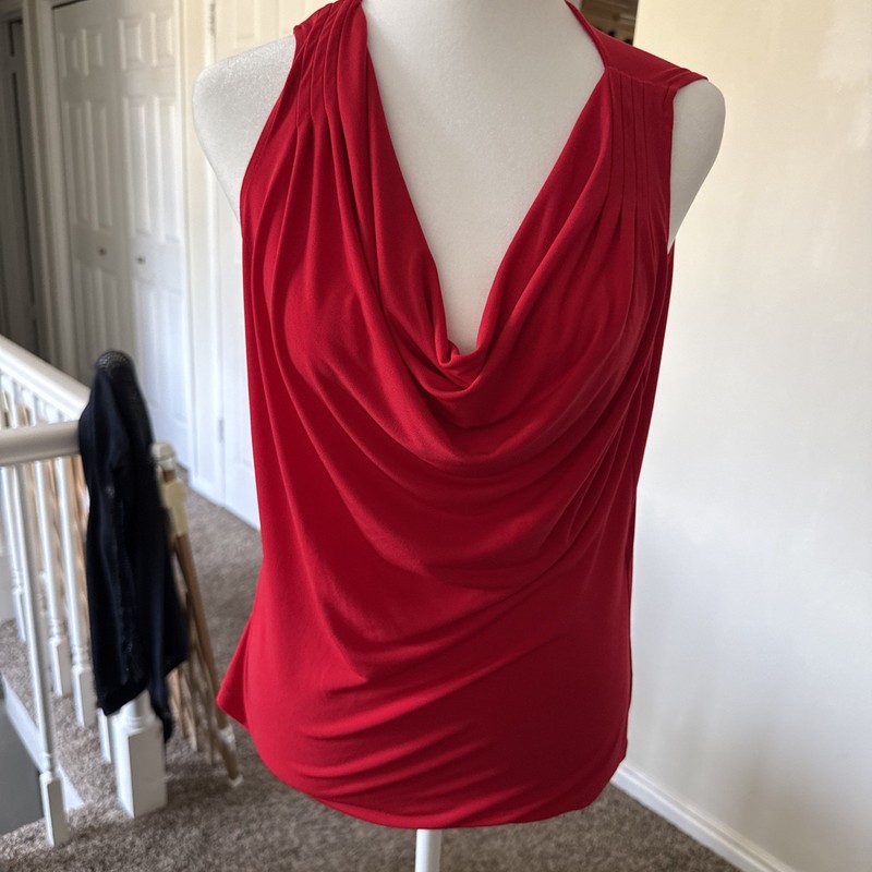 Calvin Klein Sleeveless Red Med -dressy Occasion