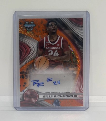 #ad 2024 25 Bowman University Best Billy Richmond Orange Mini Diamond Auto 25 $19.99