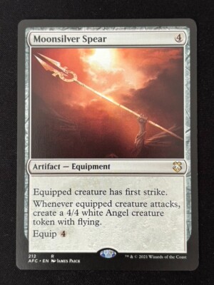 1x MTG Moonsilver Spear - Commander: Adventures in the Forgotten Realms (AFC)