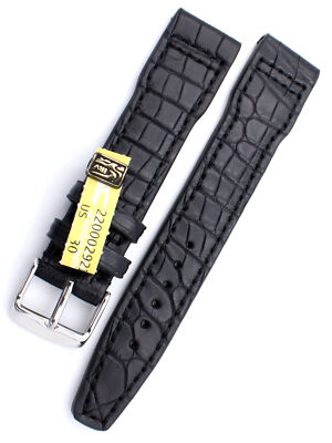 20mm /18 ALLIGATOR passend für IWC Pilot RIOS1931 Germany schwarz Kroko Band
