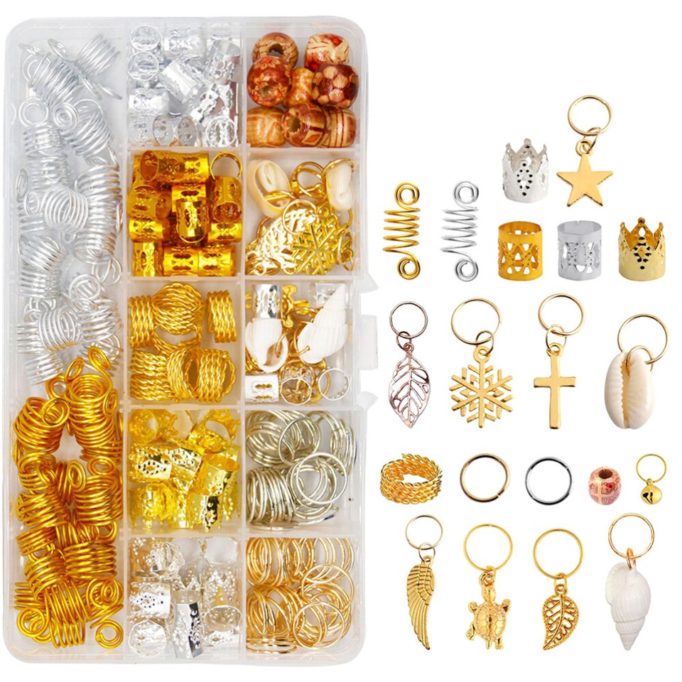 238 Pcs Dreadlocks Rings Seashell Hair Clips Wig Accessories eBay