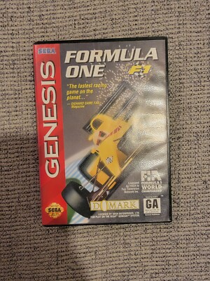 Formula One F1 Auto Racing Sega Genesis. No Manual.