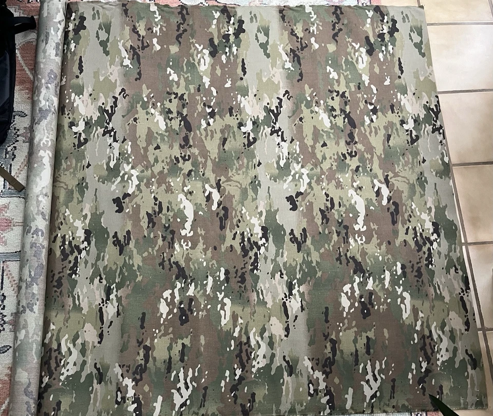 Cordura 1000d US Army OCP/Scorpion Camouflage fabric-60in Wide-PUxDWR-Roll Goods - Image 2 of 4