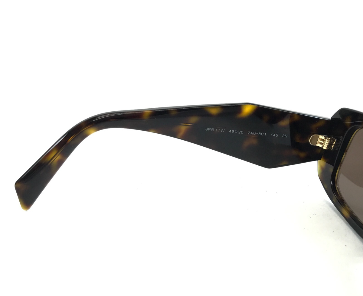 Prada Sunglasses SPR17W 2AU-8C1 Dark Tortoise Rectangle