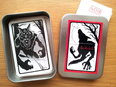 Werwolf Kartenspiel - NOIR WEREWOLF!  Düsteres Partyspiel in Metalbox, 3th Edito