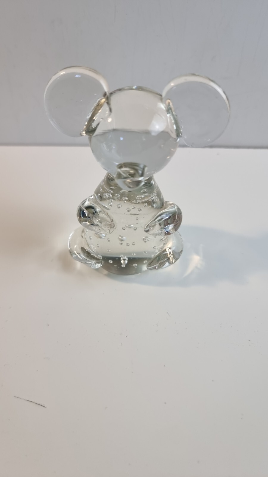 Koala Bear Glass Figurine - Hand Blown Art  Controlled Bubbles Statue 3.5 inch image 9