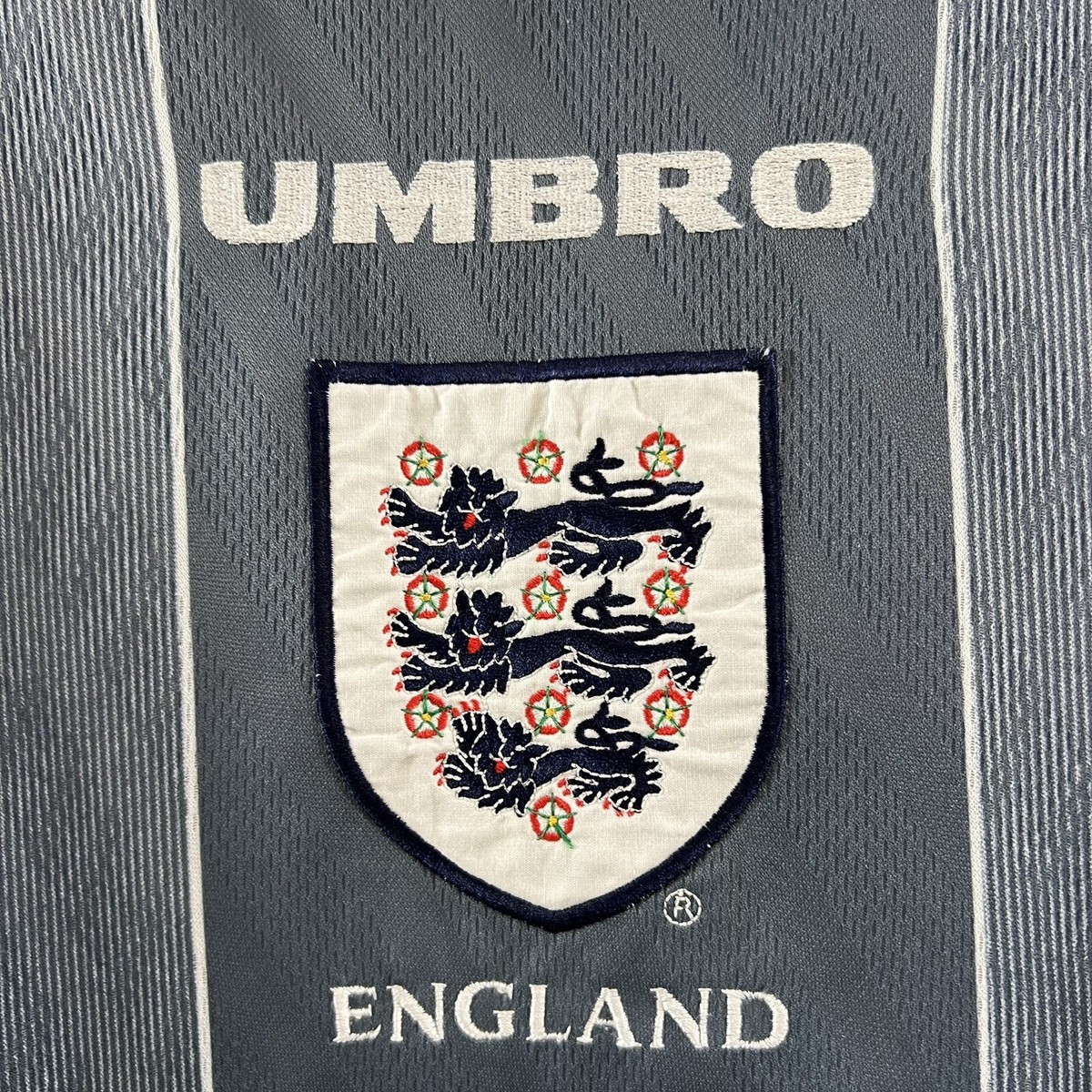 95-96 ガスコイン　イングランド代表　アンブロ　アウェイユニフォーム　正規品 イングランド代表 1996 Umbro アウェイ半袖 ユニフォーム