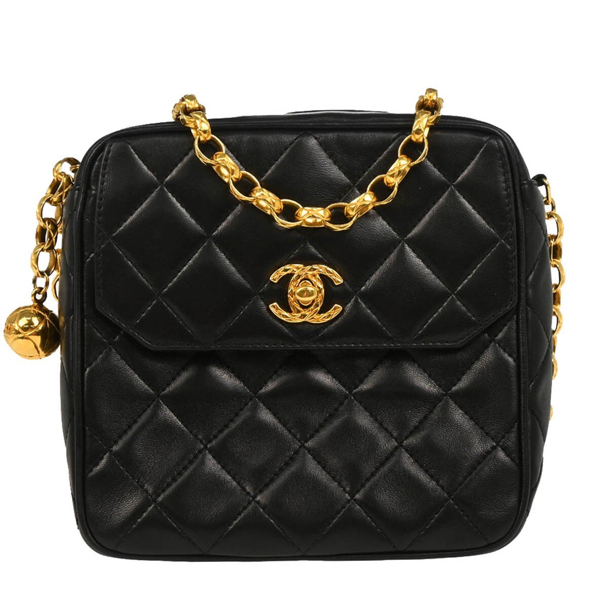 Chanel Black Lambskin Camera Bag Mini 185376 | eBay
