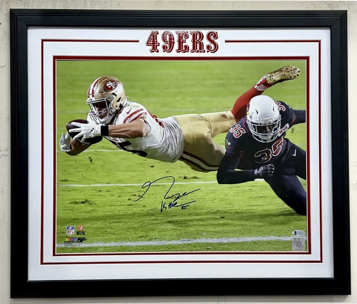 George Kittle Autographed Signed San Francisco 49ers 49ers / Framed 16x20 Photo - Beckett Authenticated 