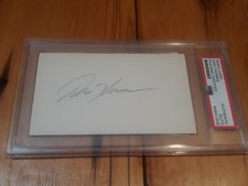 Danny Thomas Milwaukee Brewers Signed Auto Index Card PSA DNA *EXTREMELY RARE*