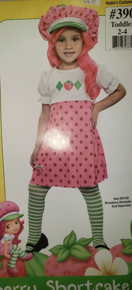 Bebé Niña Rubí Fresa Pastel Corto 3 Piezas Halloween Disfraz Conjunto Niño Pequeño 2-4 Foto 2 de 2