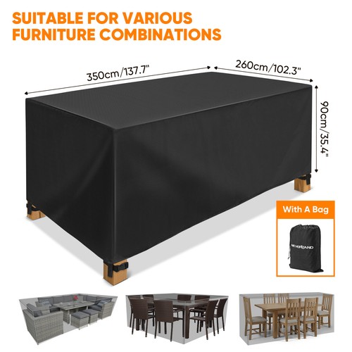 Heavy Duty Waterproof Garden Patio Furniture Cover Outdoor For Rattan Table Sofa - Picture 33 of 40