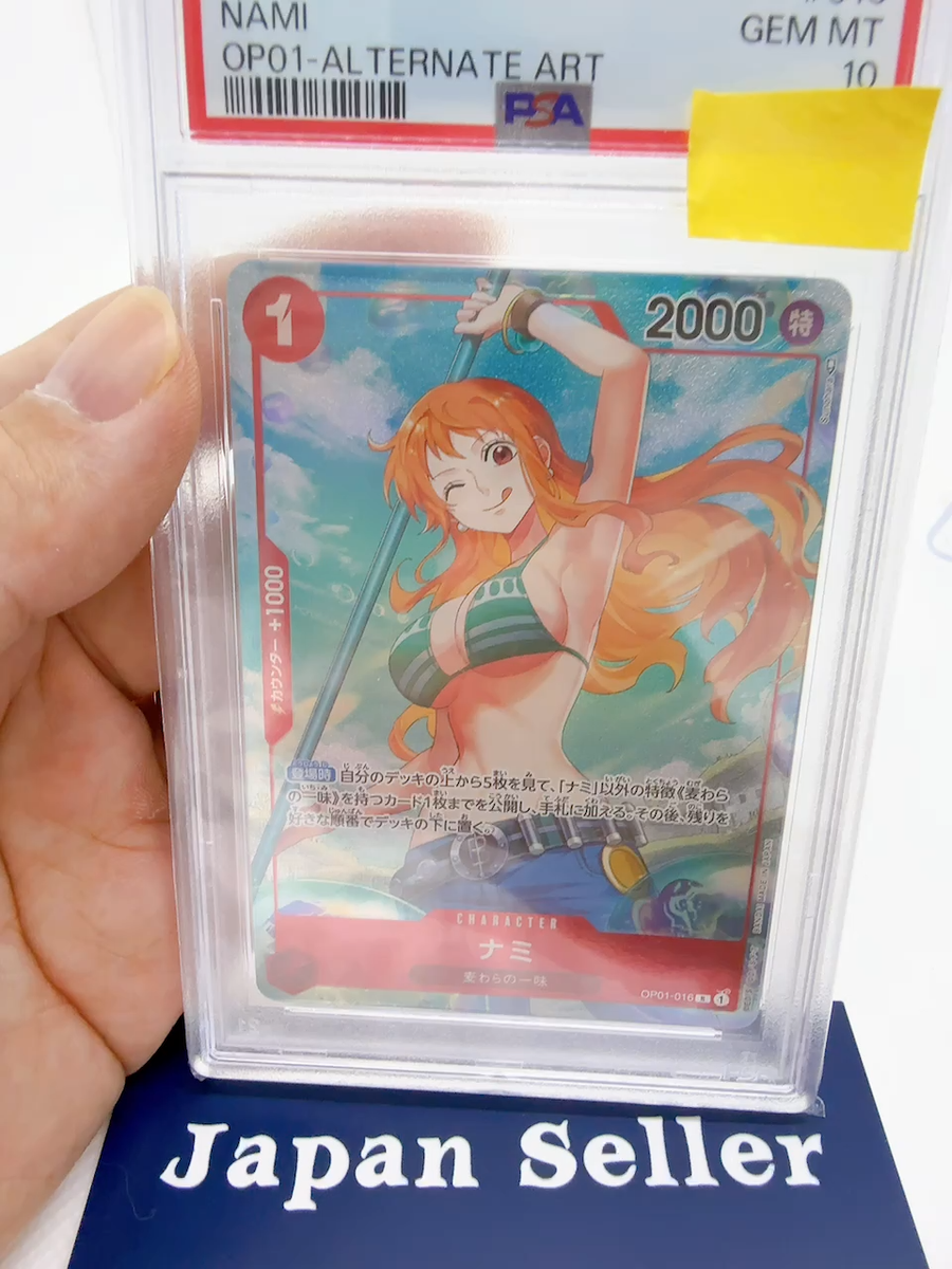 PSA 10 Nami Alt Art OP01-016 R Rare ROMANCE DAWN ONE PIECE Card