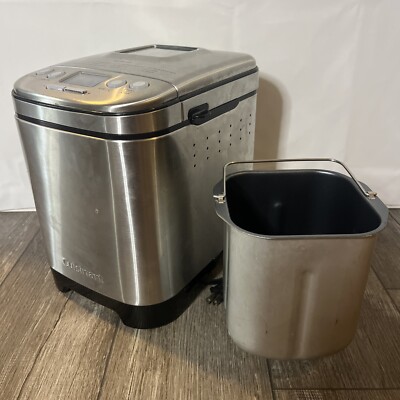 Cuisinart CBK-110 Compact Automatic Bread Maker Stainless Steel - Complete EUC