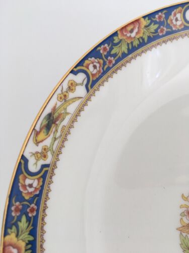 10 Vintage Limoges France Bowls w/ Birds & Gold Trim D 7.25” Gorgeous - Picture 4 of 10
