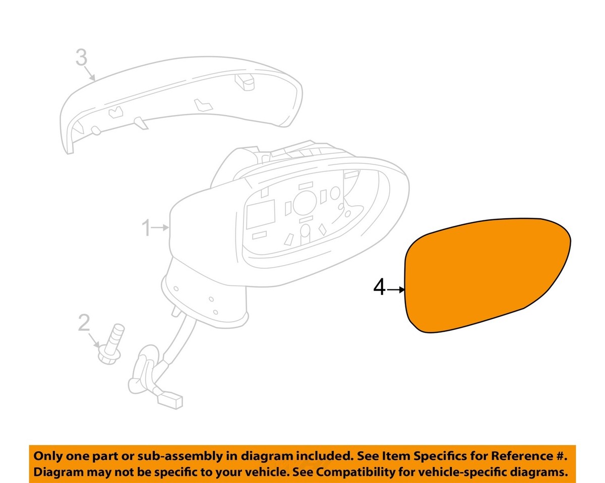 MAZDA OEM 16-18 MX-5 Miata Outside Mirrors-Door-Mirror Glass Left