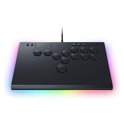 Razer Kitsune All-Button-Arcade-Controller Schwarz PC PS5 4 USB-Kabel Kabelclip 