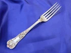 GORHAM QUEENS STERLING SILVER DINNER FORK - GOOD CONDITION S