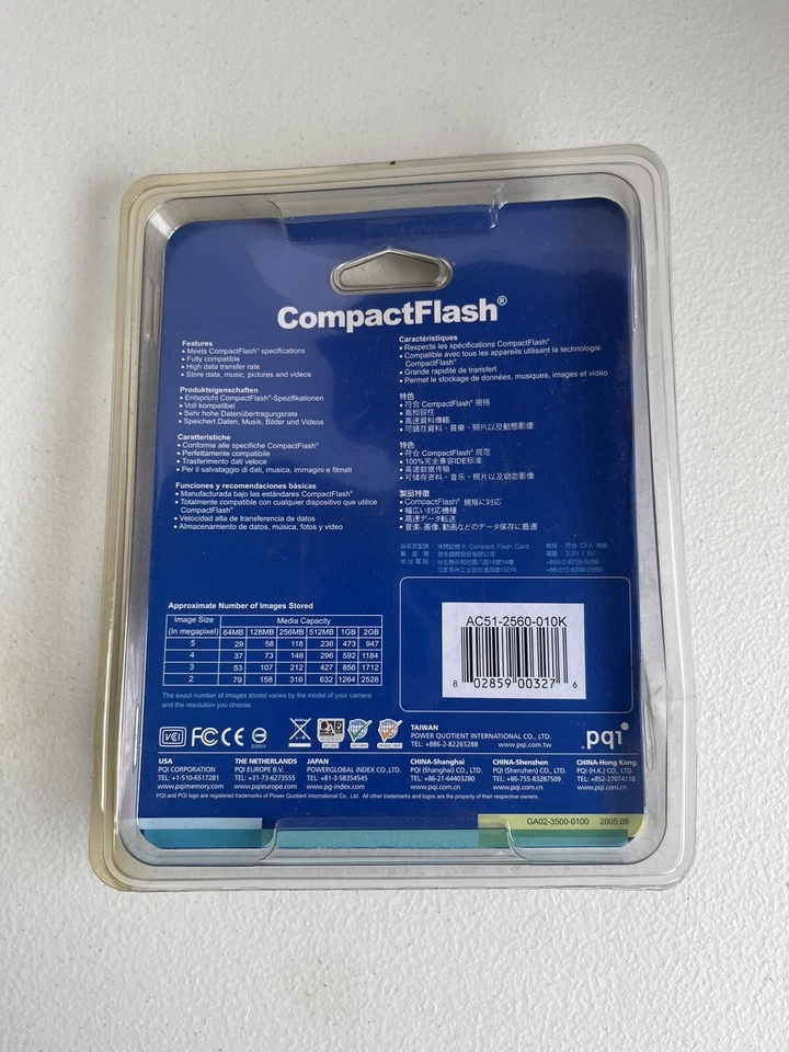 NEW, SEALED - PQI 256MB Compact Flash Memory Card - Image 3 of 4