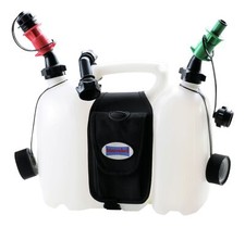 Hünersdorff Doppelkanister PROFI 6+3l HD-PE, natur mit Satteltasche &...