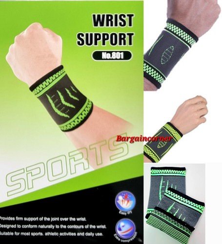 Wrist Support Sleeve Compression Bandage Elasticated Easy Use Sports & Daily Use - Picture 2 of 14