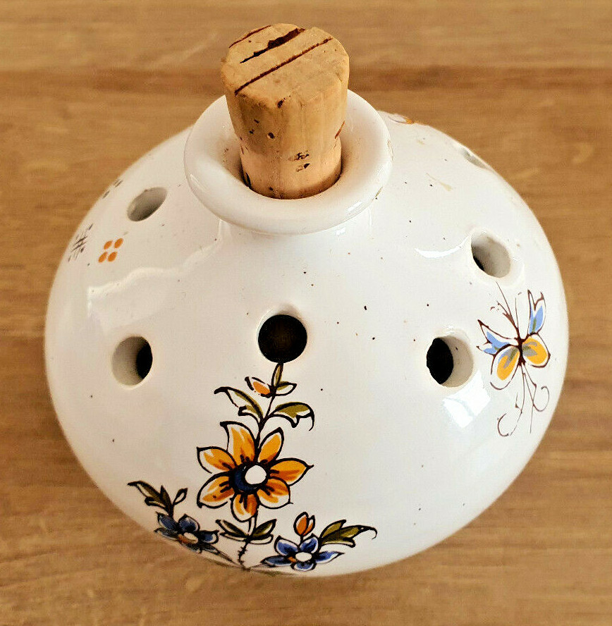 Diffuseur électrique Et Pot-pourri Guerlain Vintage – Verre Bleu, Senteur Pot-pourri, France