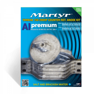 Martyr Anodes CMY150CRKITA Aluminum Yamaha 150 HP Counter Rot Anode Kit