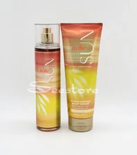 Bath & Body Works In The Sun Fine Fragrance Body Mist & Body Cream Gift Set of 2