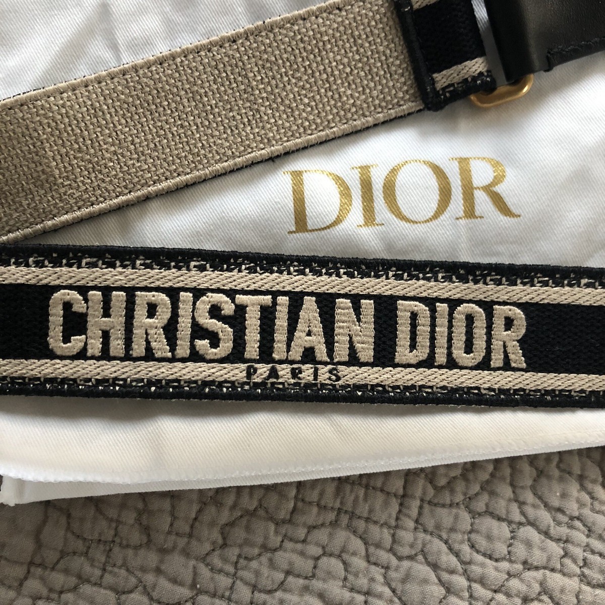Christian Dior ADJUSTABLE Guitar SHOULDER STRAP WITH RING