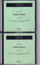 ROGER GARAUDY - POUR INVENTER L'AVENIR : QUEL SOCIALISME ? - COMPACT DISC - 1972