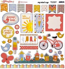 My Mind's Eye, On the Sunny Side, Chipboard Die-Cuts, Fun Houses, Hello Sunshine