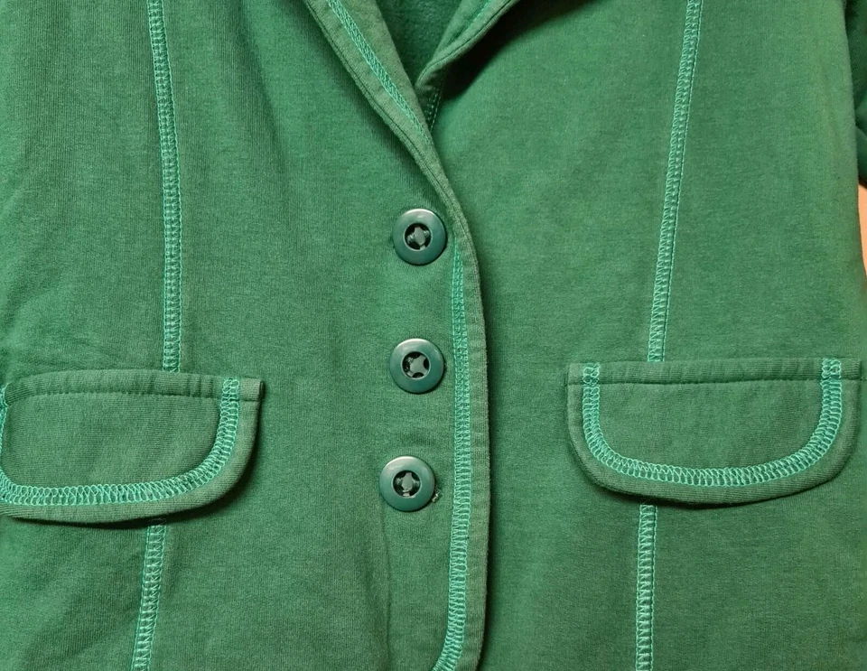 Giacca Tuc Tuc verde bottoni davanti cotone elasticizzato età 10 anni - Immagine 4 di 4