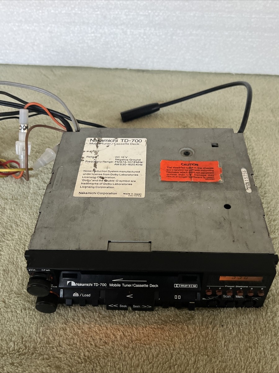 NAKAMICHI TD 700 AM FM CASSETTE STEREO 1980s 1990s vintage RARE | eBay