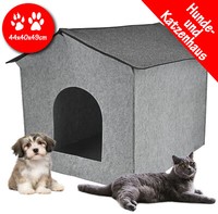 Hundehaus HundehüTte KatzenhöHle Katzenhaus Hundebett Haustier HöHle Aus Filz