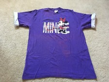 VINTAGE DISNEY  MINNIE MOUSE PURPLE T SHIRT SIZE LARGE L
