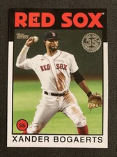 2021 Topps Series 1 35th Anniversary 1986 Design XANDER BOGAERTS Boston Red Sox