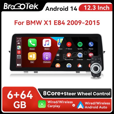12.3'' For BMW X1 E84 Car Stereo GPS Navi 4G Support Android Auto & Apple Carplay