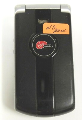Kyocera MARBL / Marble K127 - Black ( Virgin Mobile ) Cellular Flip Phone
