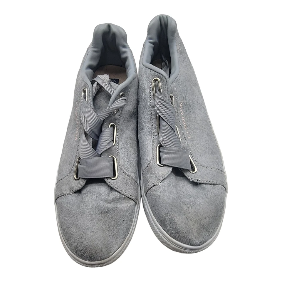 США Polo Assn туфли женский размер 8,5 серый Enya кроссовки Athletic шнурует вверх лента - Изображение 3 из 4