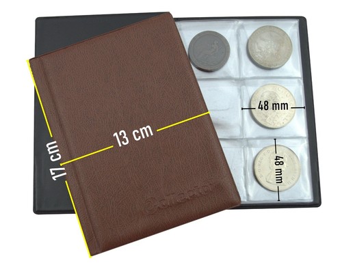 Coin Album for 48 Large Coins - CROWNS 5 POUND - Collector's Folder - Picture 8 of 38